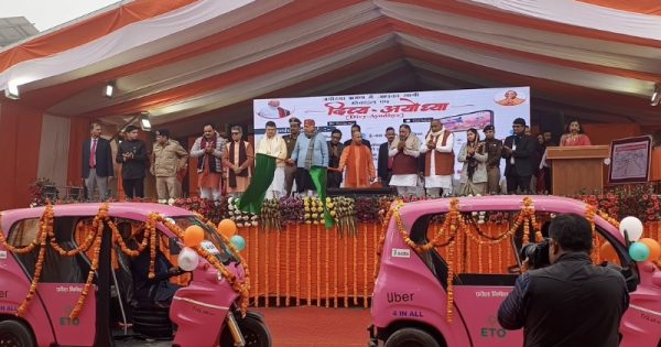 uber launches ev auto rickshaws in ayodhya ahead of ram mandir ceremony