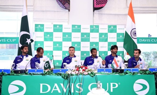 davis cup india and pakistan to clash in tennis match after 60 years