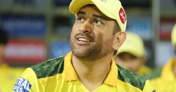 ms dhoni promotes childhood friend's sports shop, gears up for 2024 ipl