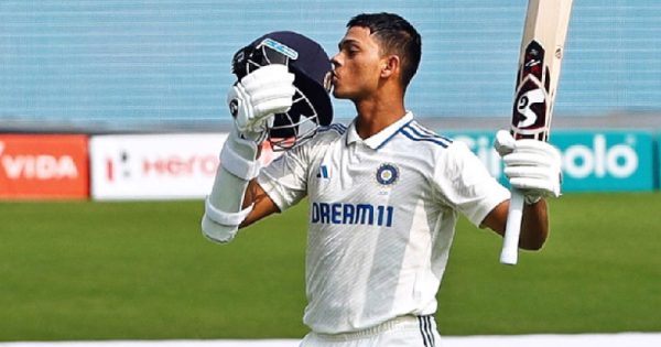 yashasvi jaiswal earns a career best position in the icc test rankings at rajkot