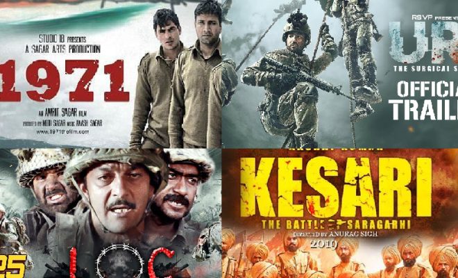 top 10 bollywood movies based on indian army