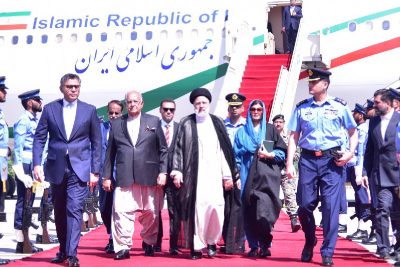 iranian president raisi arrives in pakistan