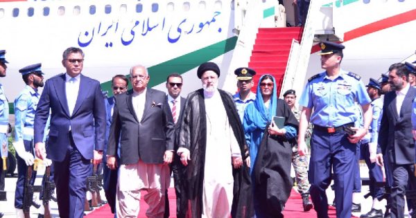 iranian president raisi arrives in pakistan