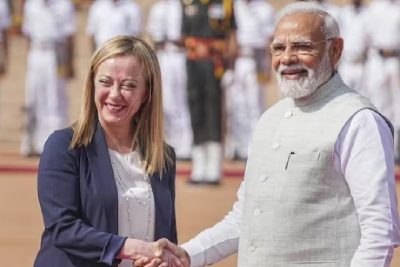 pm modi thanked italian pm giorgia meloni