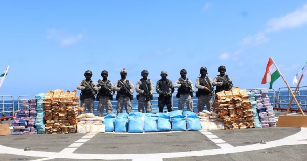 breaking indian navy seizes 940 kg of narcotics in western arabian sea