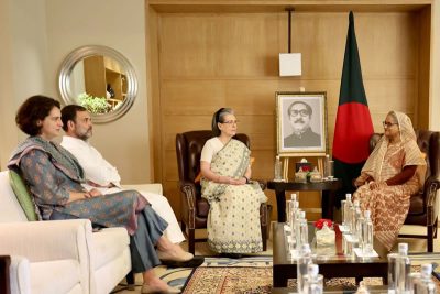 bangladesh pm sheikh hasina meets gandhi family