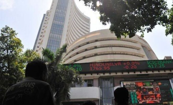 election trends cause sensex to fall by 3,000 points