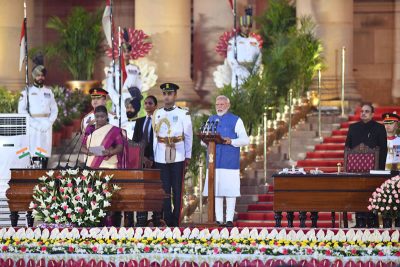narendra modi took oath as indian prime minister