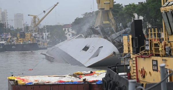 fire damages indian navy ship in mumbai