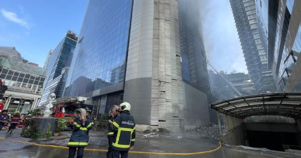 fire breaks out at mumbai's times tower