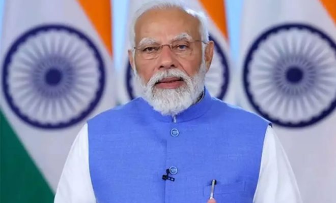 pm narendra modi lays foundation stones for projects