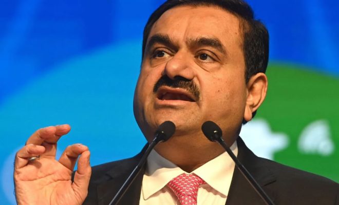 adani shares crashes down