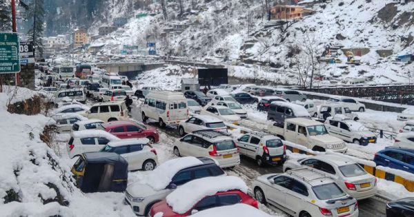 heavy snowfall affects himachal pradesh