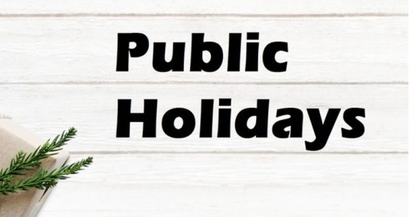 national and government holidays