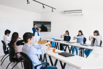 desk exercises for office workers