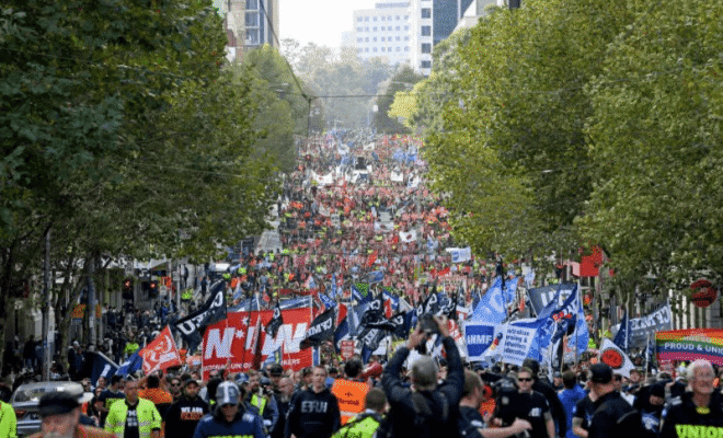union strikes in australia 2025