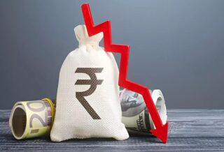 Indian rupee record low