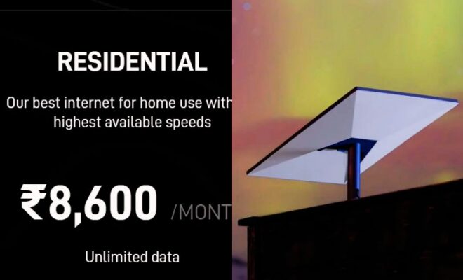 Starlink India Launches ₹8,600 Residential Internet Plan