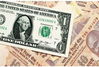 indian rupee falls below 95 vs usd