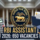 rbi assistant recruitment 2026