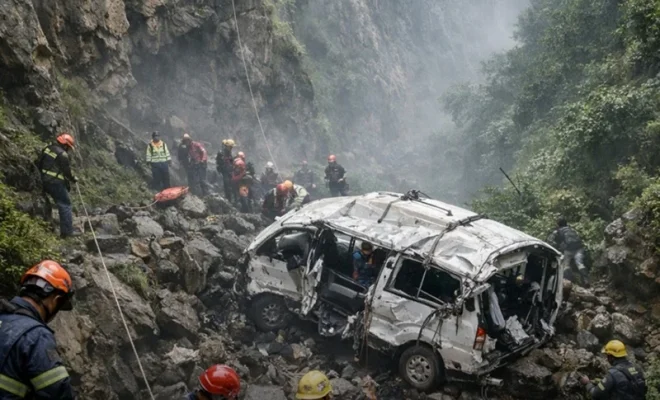 9 tourists killed as van falls into gorge in tamil nadu