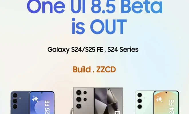 One UI 8.5 beta update