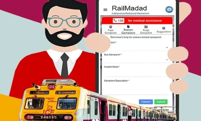 how to file complaint on rail madad app