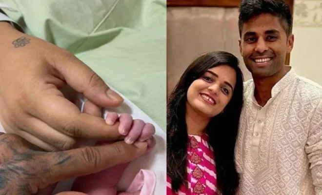 suryakumar yadav becomes father to a baby girl