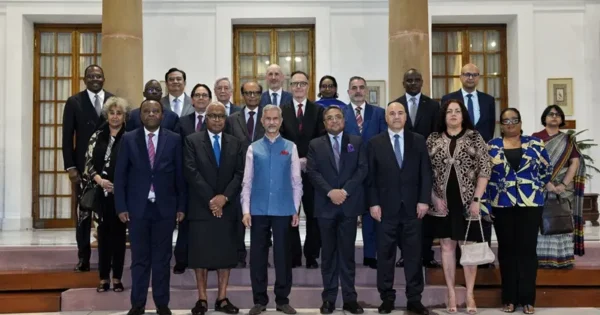 s. jaishankar 17 un envoys new delhi