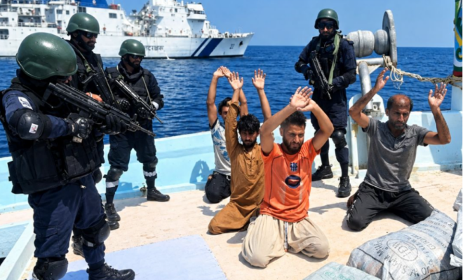 coast guard intercepts iranian dhow near lakshadweep