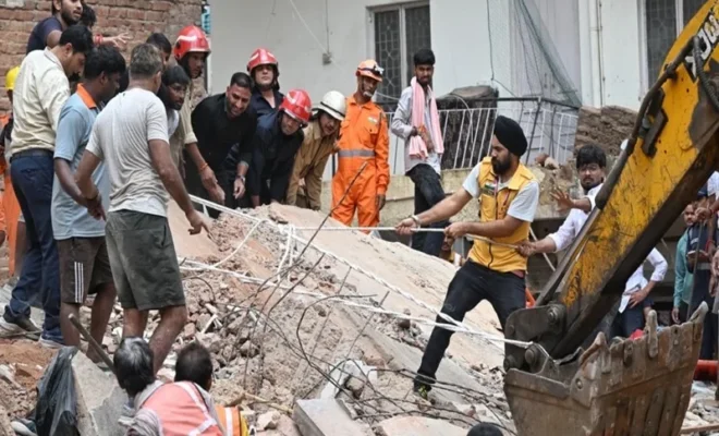 satya niketan pg collapse