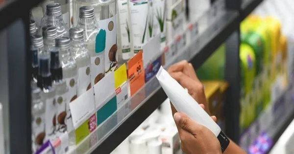 soaps, shampoos, and toothpaste
