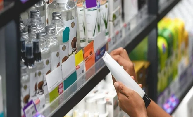 soaps, shampoos, and toothpaste