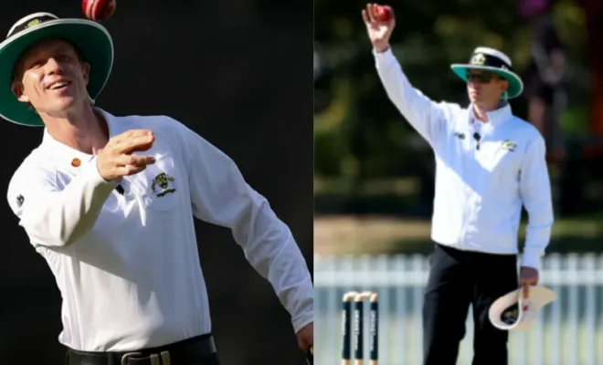 bcci cricket australia umpire exchange program ben treloar assigned to delhi gujarat ranji tie
