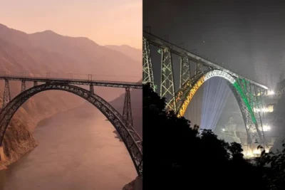 chenab rail bridge j&k tourist landmark india observers
