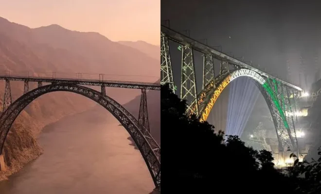 chenab rail bridge j&k tourist landmark india observers
