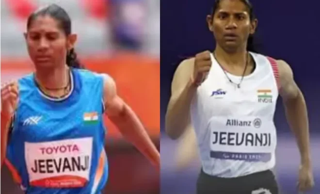 deepti jeevanji bags gold with asian para games record in women’s 400m event