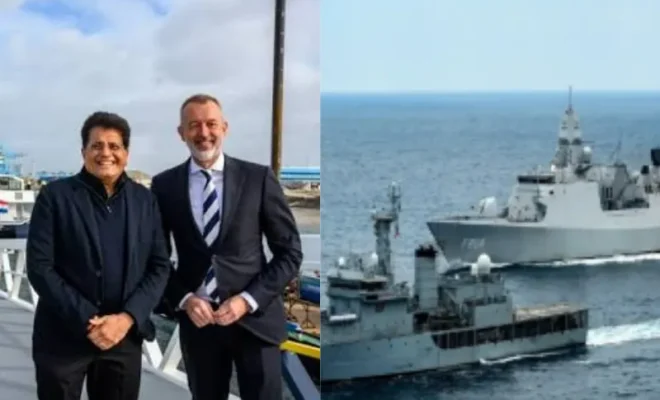 india netherlands trade push piyush goyal visits rotterdam port to strengthen maritime logistics