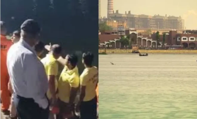 kota canal boat tragedy search operations intensify after four youths drown during durga idol immersion