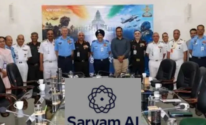 ministry of defence arm and ai firm sarvam partner to launch indigenised tri service ai solutions
